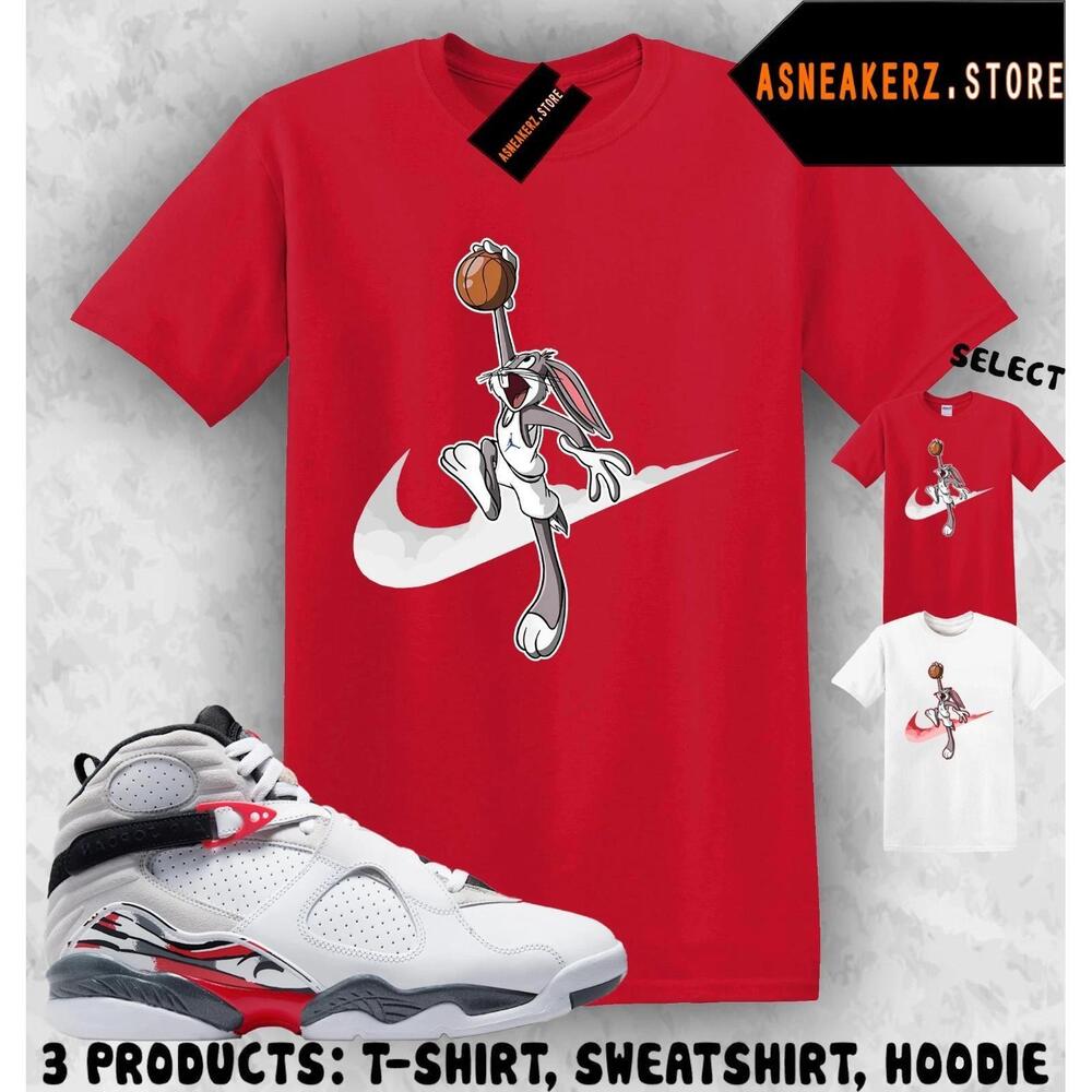 Shirt Match Aj 8 Bugs Bunny Matching Tee Just Dunk It Bugs T-Shirt